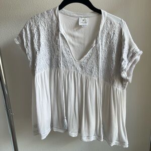 J. Marie embroidered top